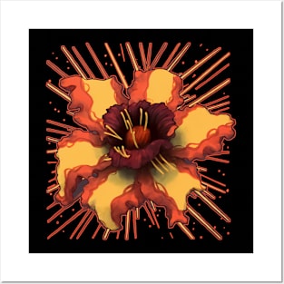 Flower illustration Posters and Art